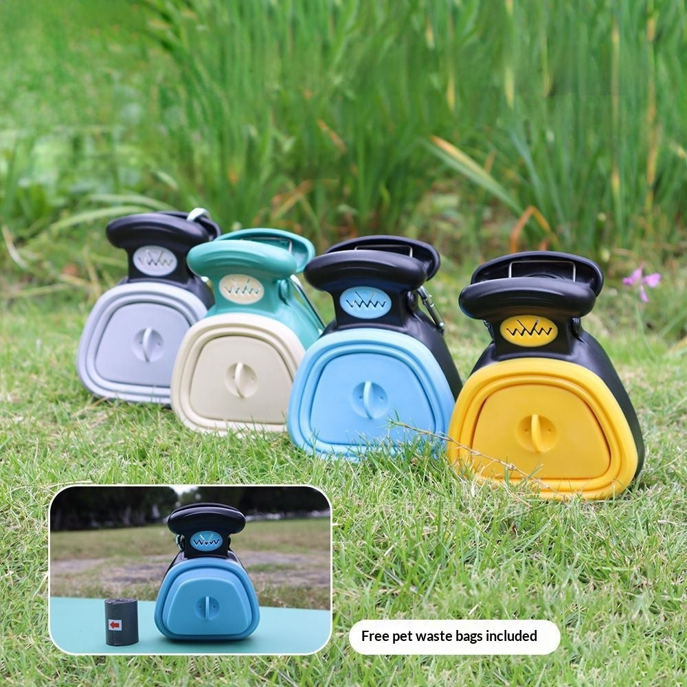 Poop scooper on a walk