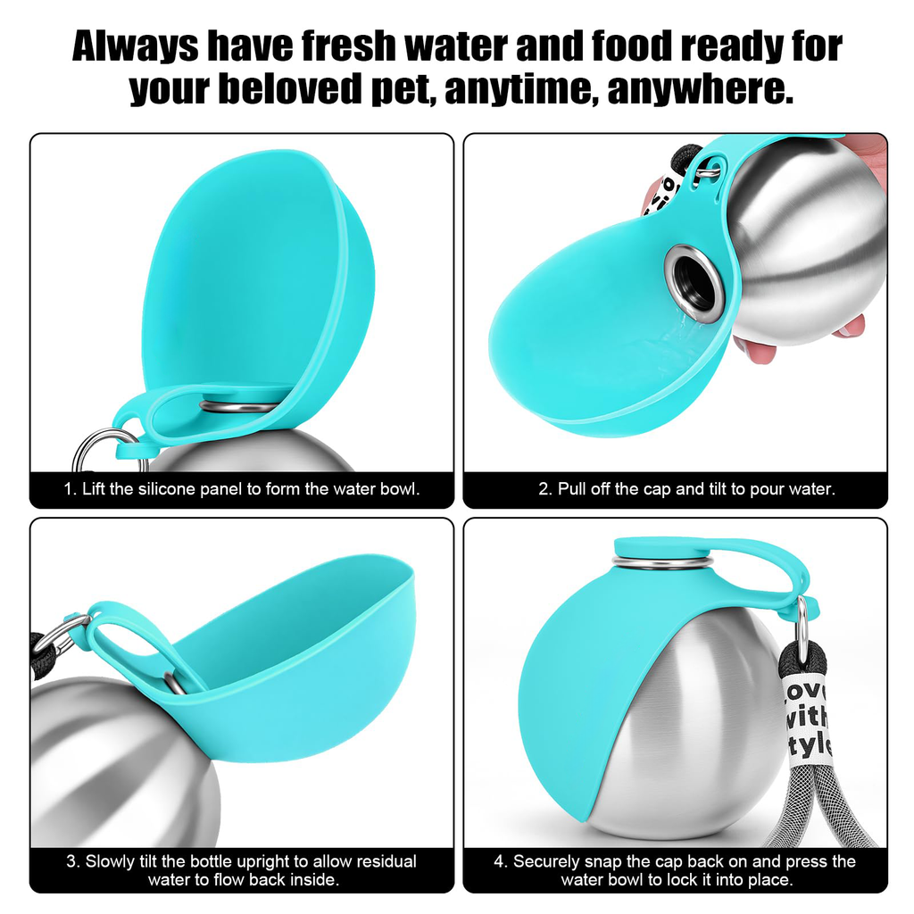 How the fold-out bowl works